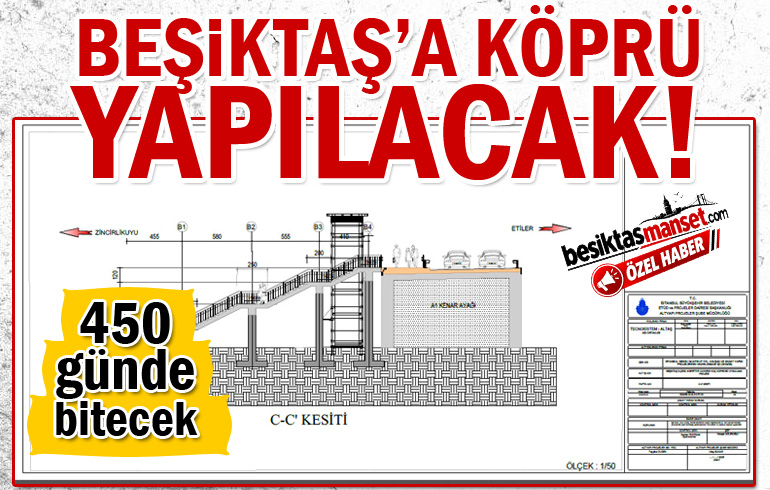 İstanbul Büyükşehir Belediyesi Beşiktaş’a köprü yaptıracak